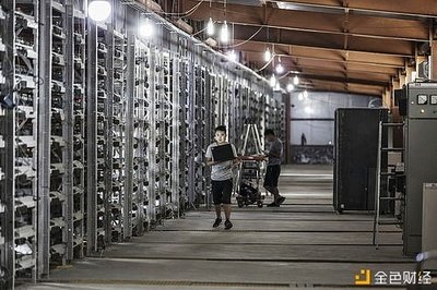 High-capacity cryptocurrency mining farm in Argentina with rows of ASIC miners humming in unison