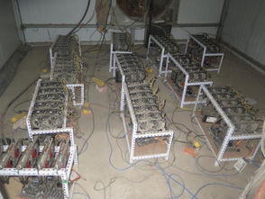 State-of-the-art mining rigs operating in a high-tech environment